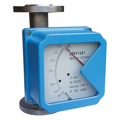 Metal tube rotator flowmeter
