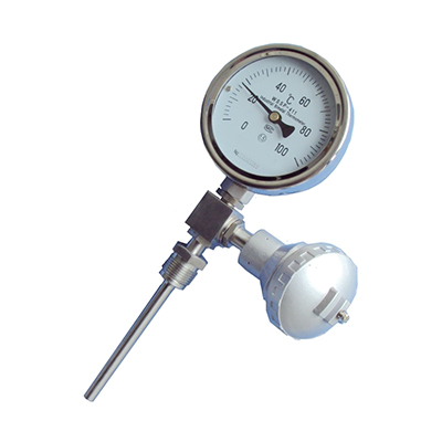Remote bimetal thermometer (with thermal resistor / couple)