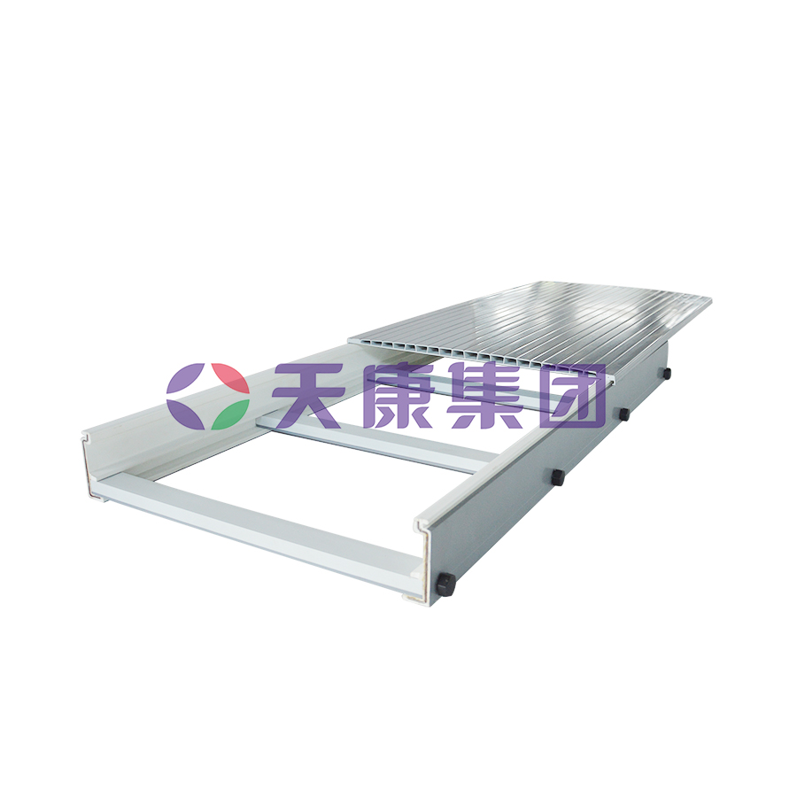 Steel lined composite ladder type polymer bridge